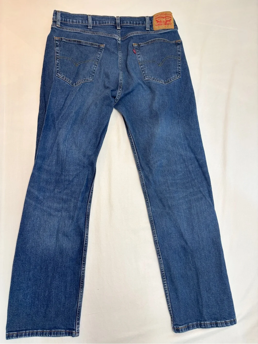 Levi's 505 Regular Fit Jeans Men's 38x32 Blue Straight Leg Denim